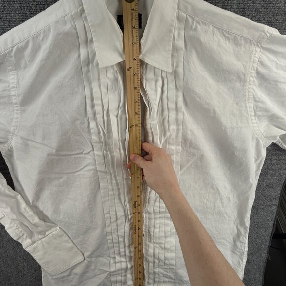 VTG Gitman Bros Tuxedo Shirt Men 16.5 37 Tall White Formal Dress Shirt USA Made - Picture 3 of 16